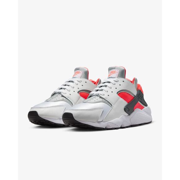 NEW Nike Air Huarache Mens White Infrared 23 Black Shoes DX4259 100 - SIZE 9